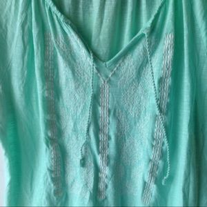 Sea foam green shirt